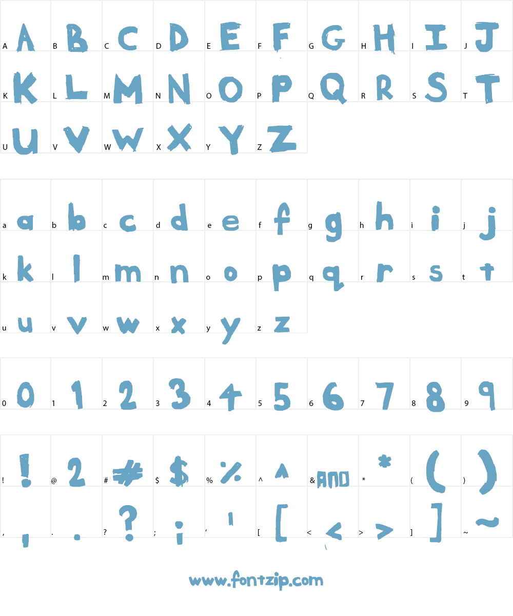 Meltdown Font Character